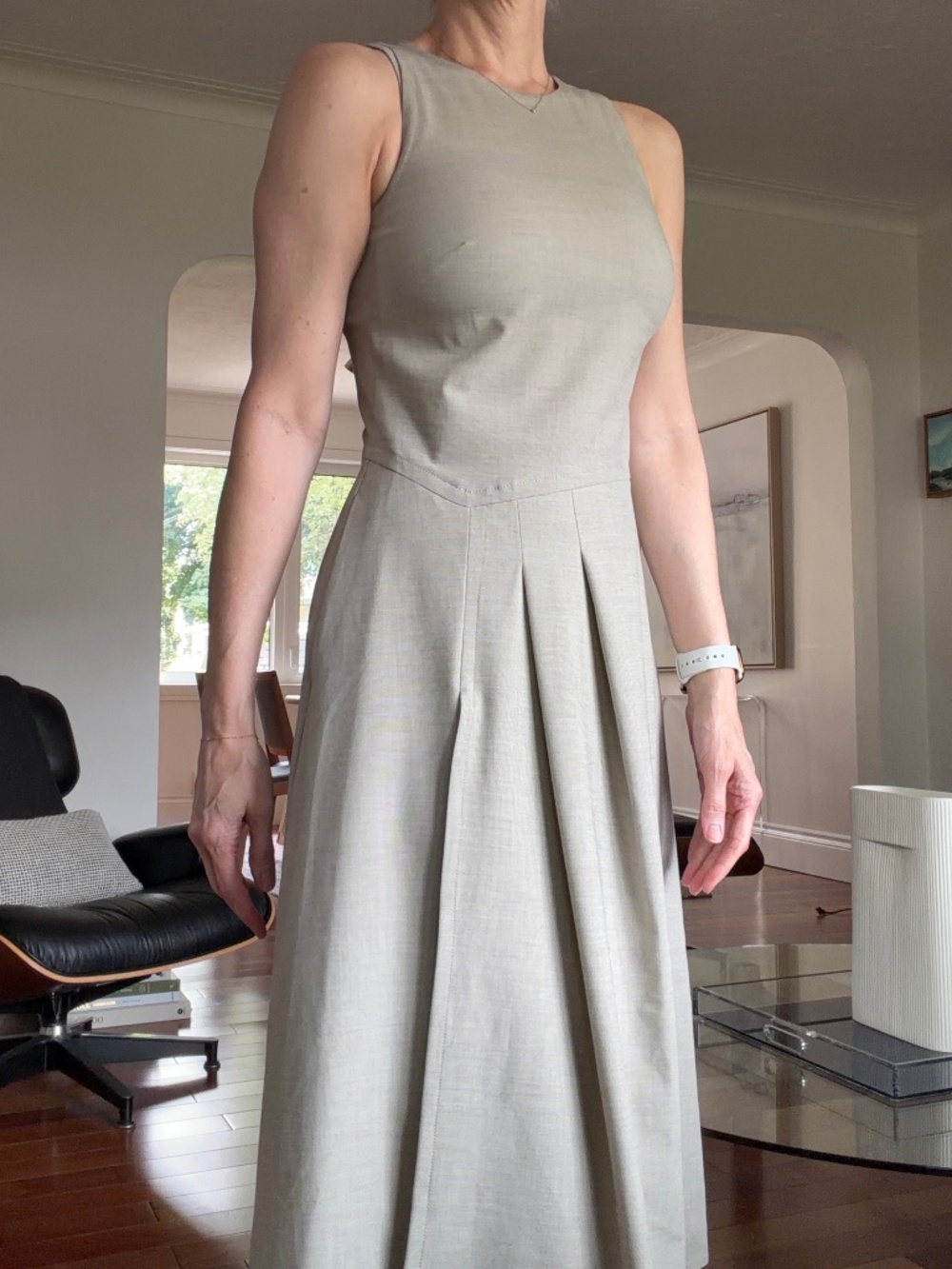 Kit and Ace Sleeveless Midi Dress | Size 2 | Pockets | Lightweight | Like New